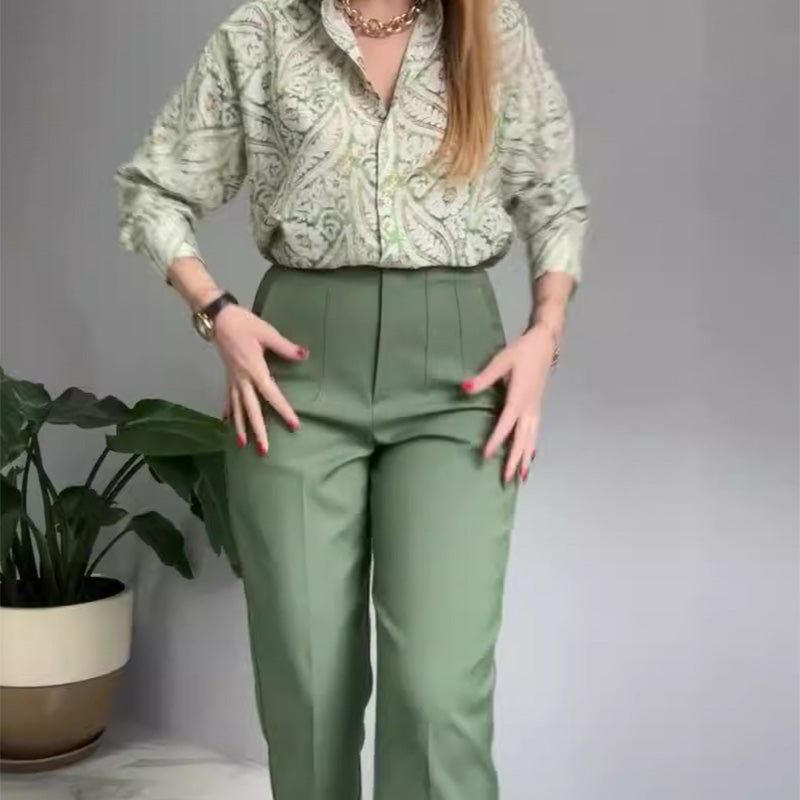 Chemise et pantalon imprimés pour femmes - Lot de 2