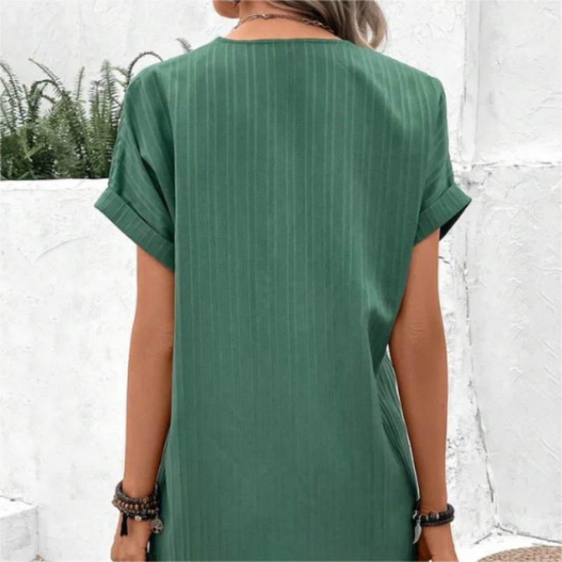 🍃Women's Monochrome V-Neck Dress🌷