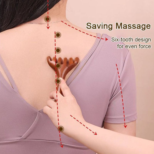 💯Limited Time Half Price - Peigne de massage méridien à six griffes