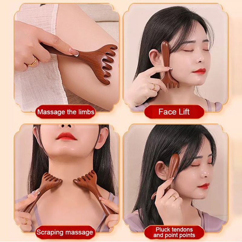 💯Limited Time Half Price - Peigne de massage méridien à six griffes