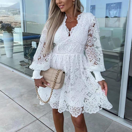 Sexy Hollow Out Lace Women's Dresses