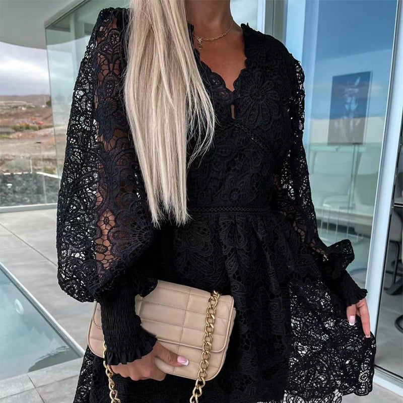 Sexy Hollow Out Lace Women's Dresses
