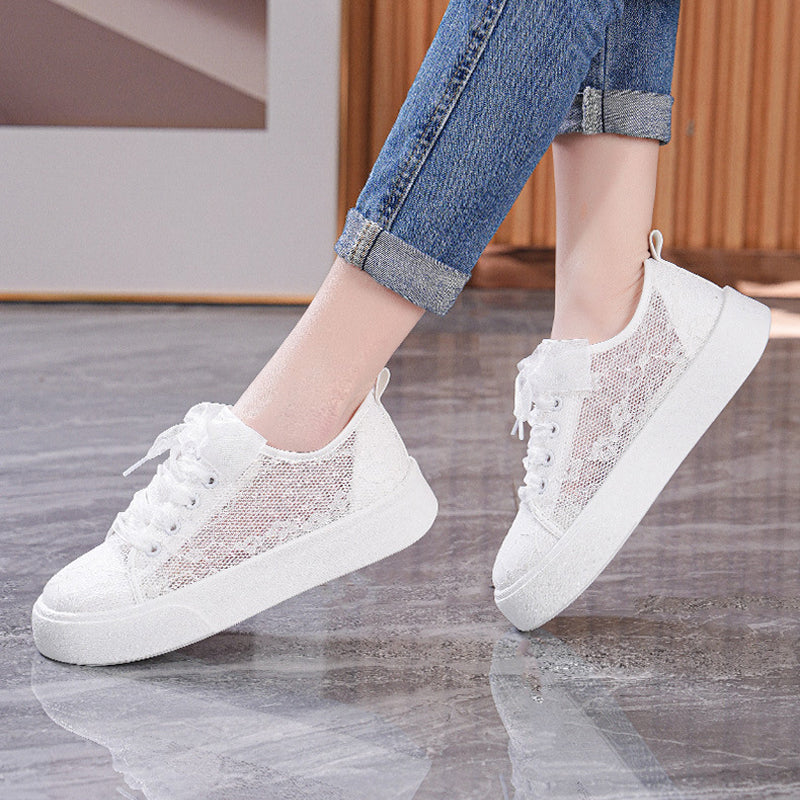 50% de réduction🔥Mocassins à lacets à fleurs respirantes pour femmes