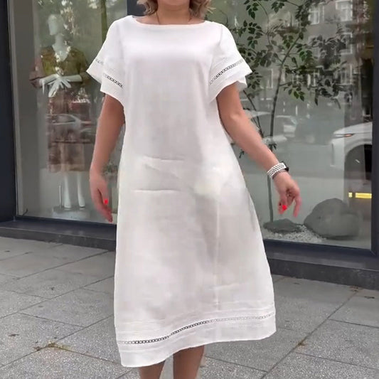 🦋Robe longue ample en blanc