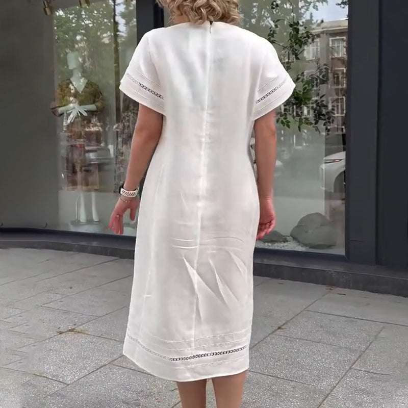 🦋Robe longue ample en blanc
