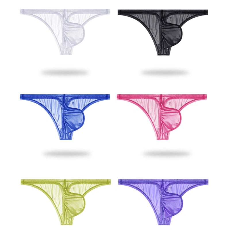 Slip respirant bikini sexy à taille basse pour hommes