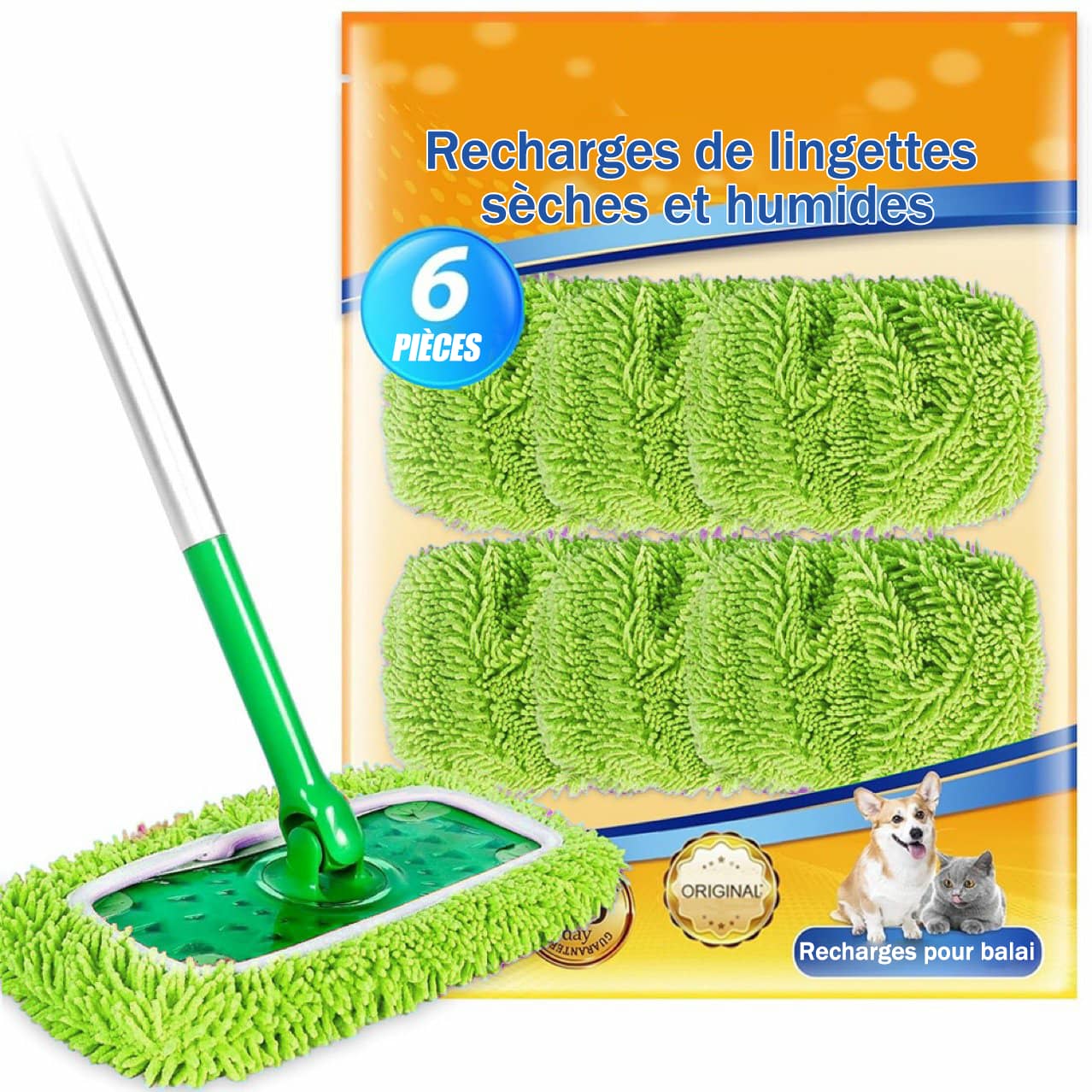 🏠VENTE CHAUDE 60 % de réduction 🔥 Tampons de vadrouille réutilisables(Achetez-en 2 livraison gratuite)