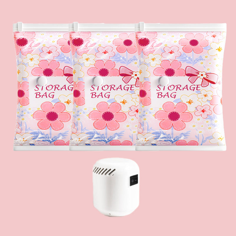 📢Dernier jour de soldes⏰ Sacs de Rangement Sous Vide - Économise 80% d'Espace, Imperméables et Réutilisables pour Voyage/Maison ✨🧳