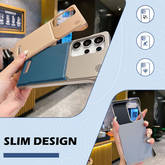 Coque de Téléphone de Protection Fine et Résistante en PU