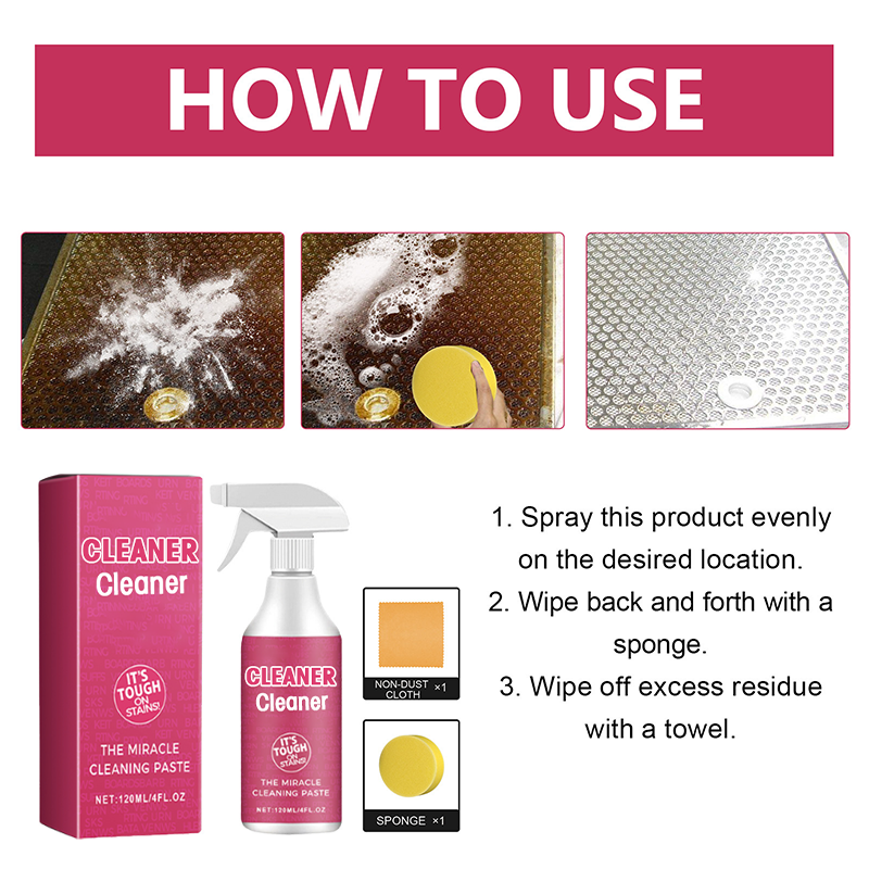 ✨ Kit Nettoyant Multi-Usage pour Cuisine 🧽 – Propreté Instantanée !