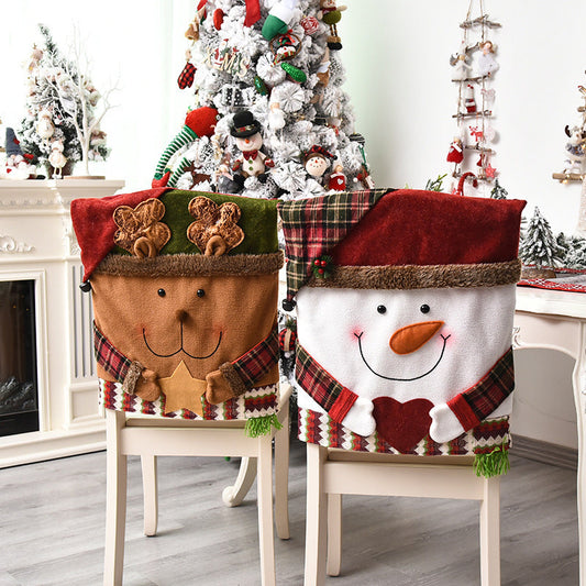 Housse de chaise sur le thème de Noël🎄Soldes de Noël🎄
