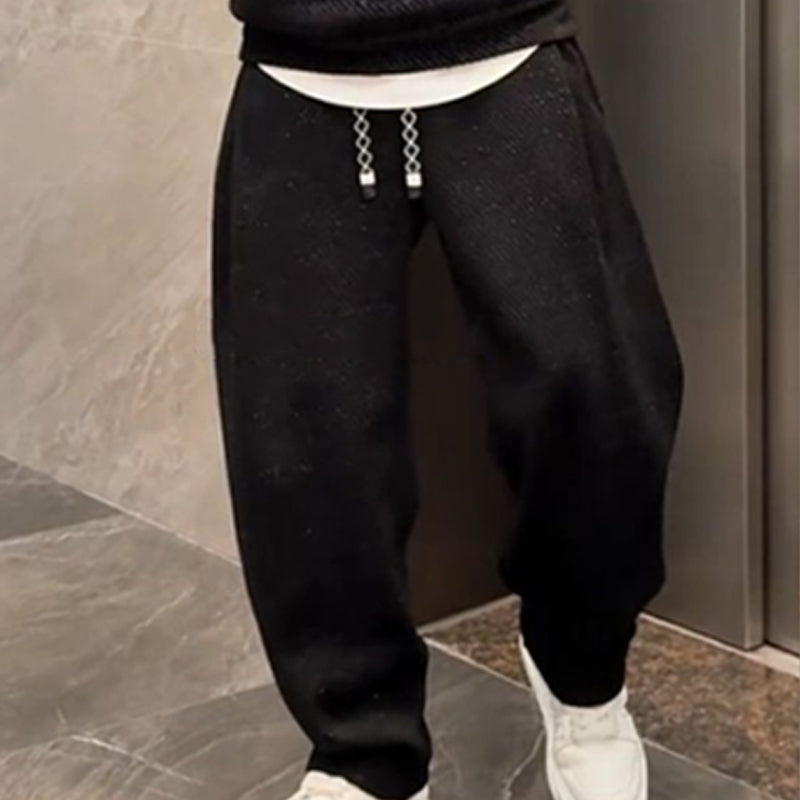 Ensemble 2 pièces élégant pour homme composé d'un sweat à capuche et d'un pantalon large