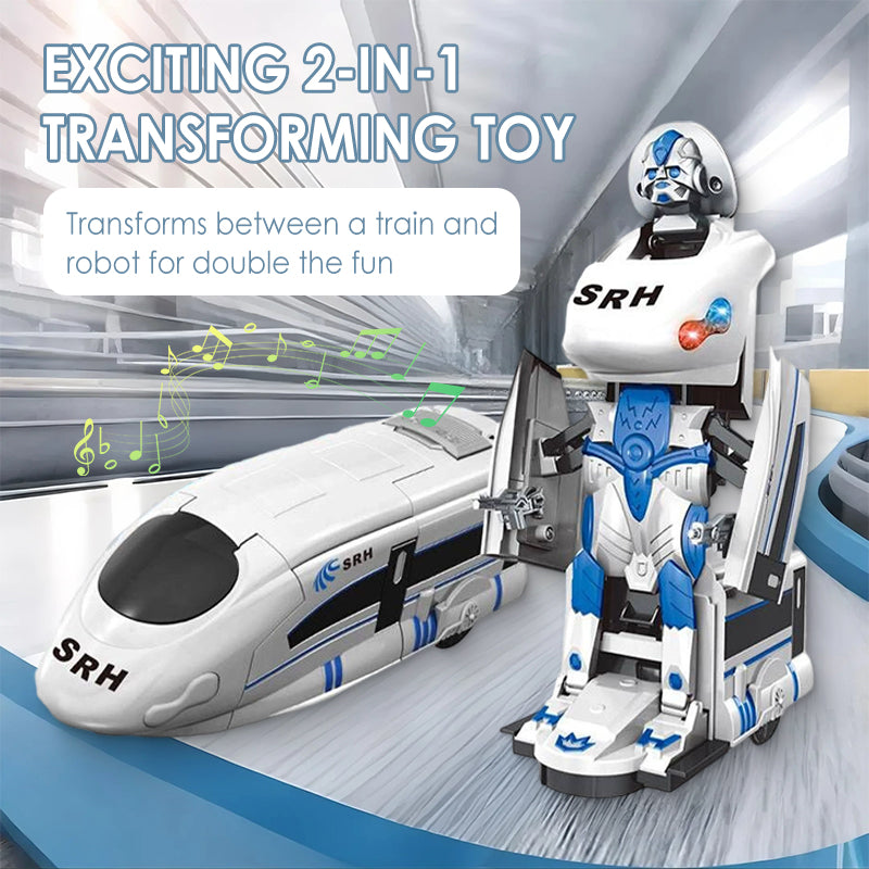 Jouet robot train transformable rechargeable