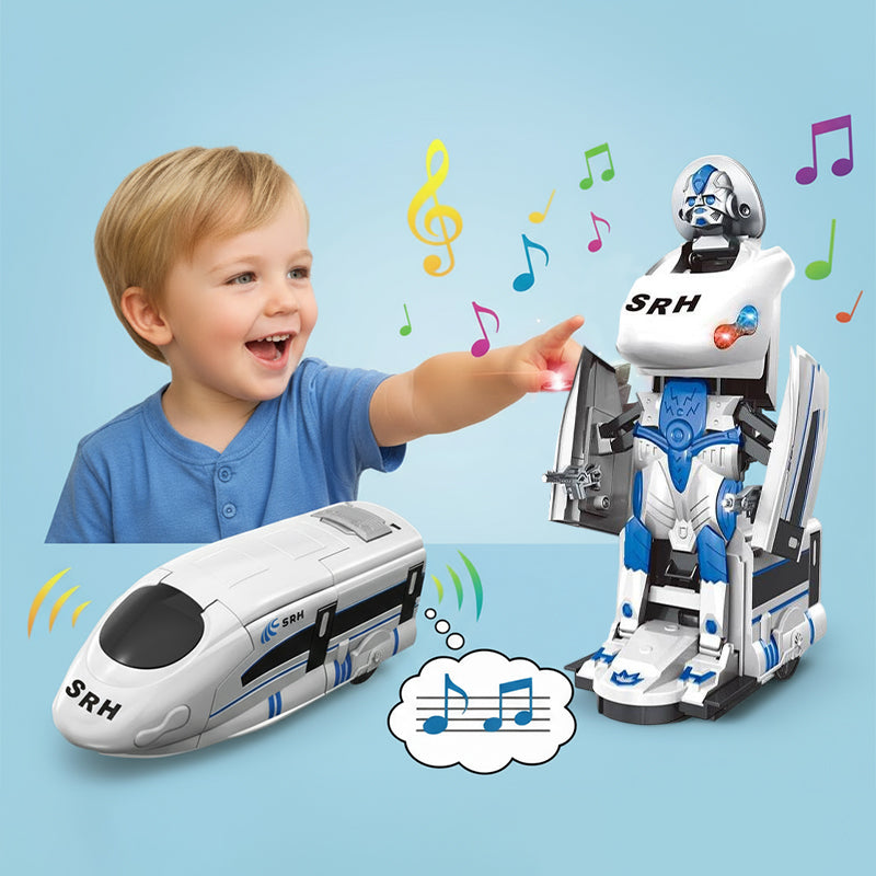 Jouet robot train transformable rechargeable