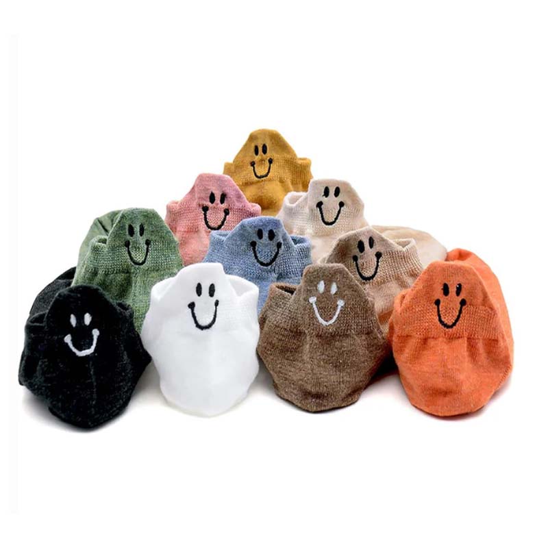 Chaussettes brodées 4 Seasons Cartoon Smiling Face