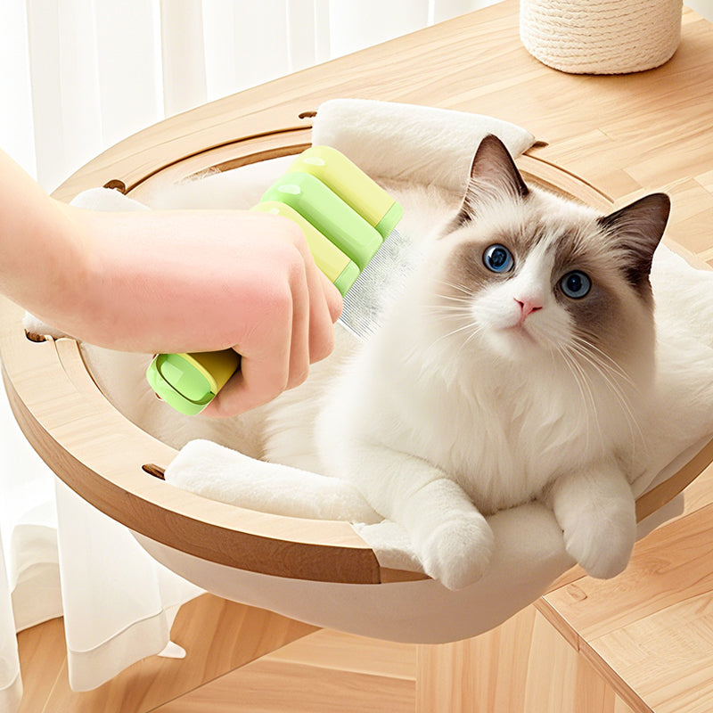 Brosse autonettoyante pour animaux de compagnie