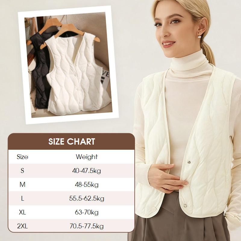 Gilet matelassé chaud pour femme