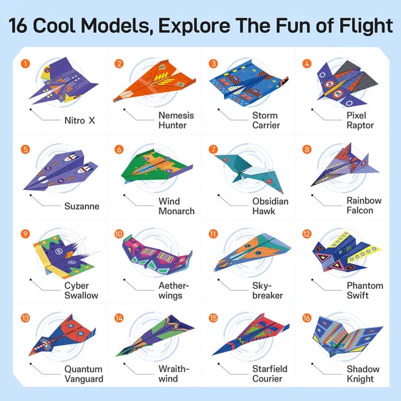 Kit créatif d'avions en papier à faire soi-même pour les enfants✨