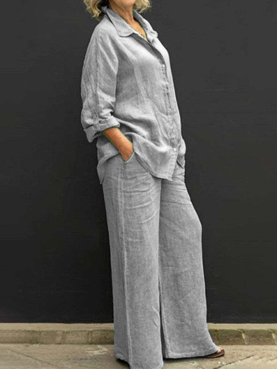 Costumes en coton et lin pour femmes à la mode✨