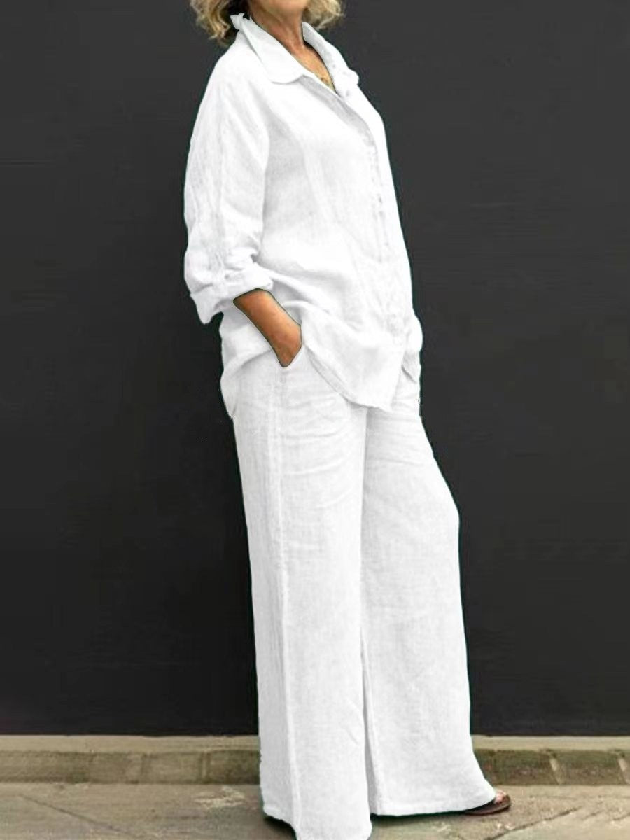 Costumes en coton et lin pour femmes à la mode✨