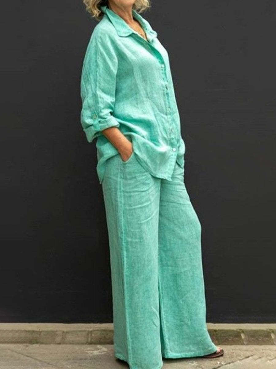Costumes en coton et lin pour femmes à la mode✨