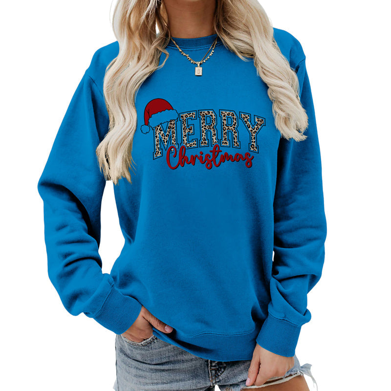 💖DERNIER JOUR DE PROMOTION - 50 % DE RÉDUCTION 💖 Sweat-shirt imprimé « Joyeux Noël » pour femme