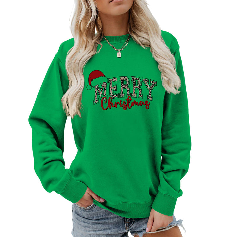 💖DERNIER JOUR DE PROMOTION - 50 % DE RÉDUCTION 💖 Sweat-shirt imprimé « Joyeux Noël » pour femme