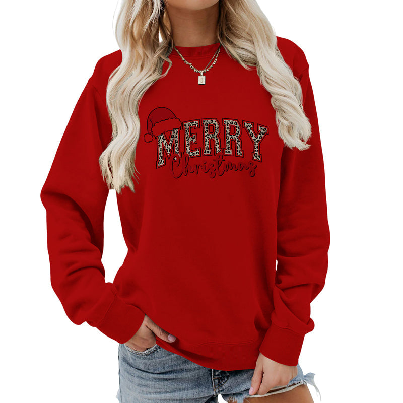 💖DERNIER JOUR DE PROMOTION - 50 % DE RÉDUCTION 💖 Sweat-shirt imprimé « Joyeux Noël » pour femme