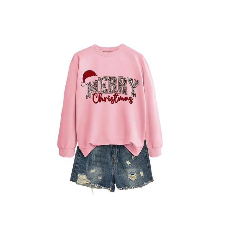 💖DERNIER JOUR DE PROMOTION - 50 % DE RÉDUCTION 💖 Sweat-shirt imprimé « Joyeux Noël » pour femme