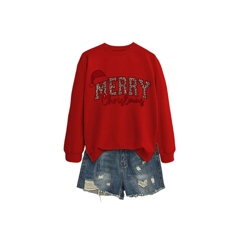 💖DERNIER JOUR DE PROMOTION - 50 % DE RÉDUCTION 💖 Sweat-shirt imprimé « Joyeux Noël » pour femme