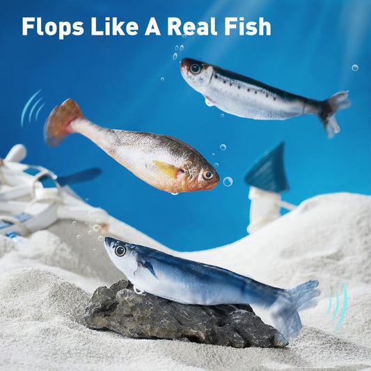 Jouet de poisson de saut réaliste pour chats