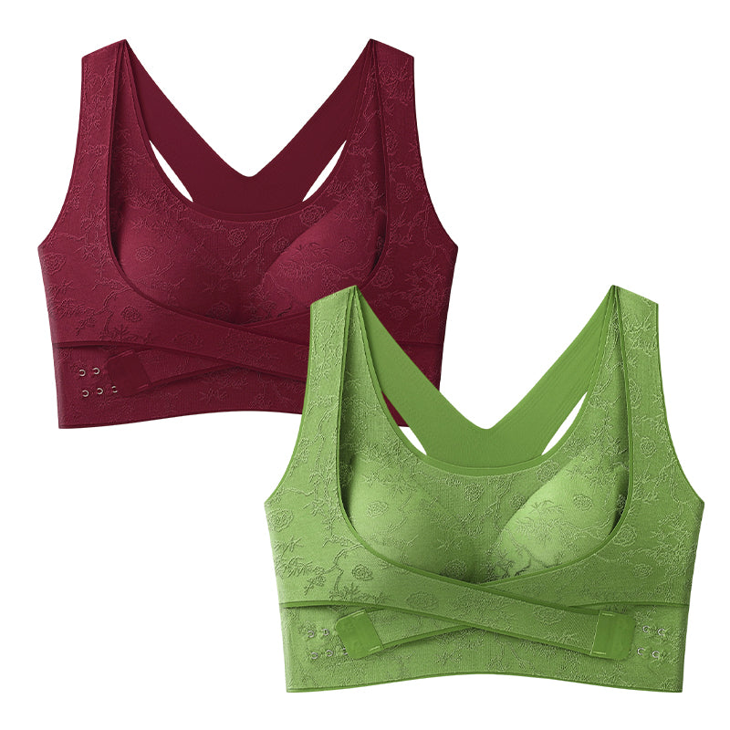 đ„Offre Ă durĂ©e limitĂ©e-Soutien-gorge confort gainant et sculptant Ă brides croisĂ©es