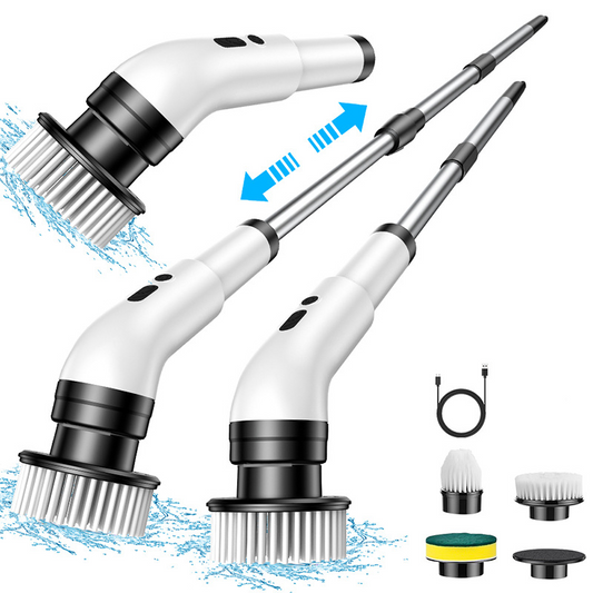 Brosse de nettoyage électrique extensible multifonctionnelle
