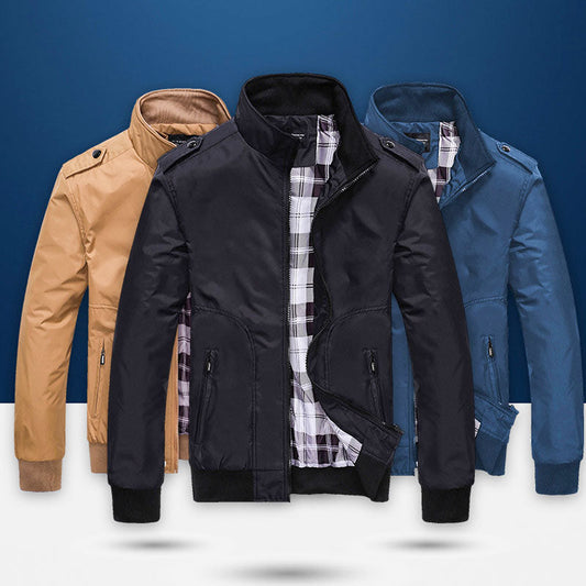 👔✨ PROMO -50% ! Veste Homme Col Montant – Style Business, Respirante & Anti-Vent (M-4XL)