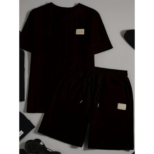 👕 OFFRE SPÉCIALE : 50% DE RÉDUCTION ! ☀️ Ensemble 2 Pièces Homme (T-shirt & Short) – Tissu Doux Respirant, Coupe Décontractée & Style Minimaliste 🩳