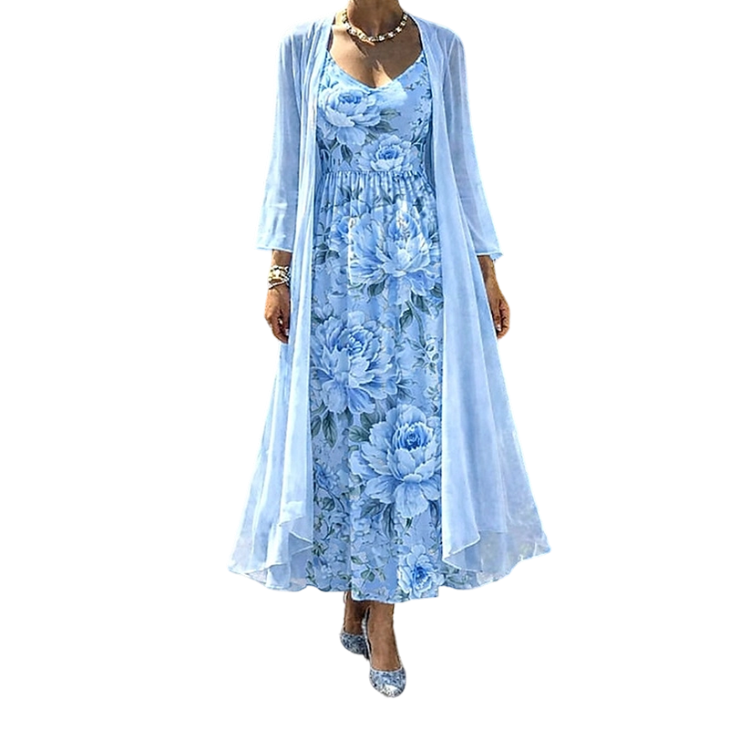 🌸👗Ensemble deux pièces fleuri élégant pour femme – le look parfait pour les vacances d'été✨