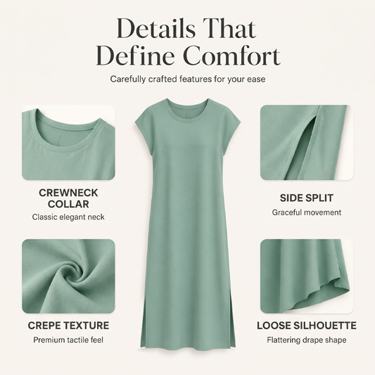 Robe d'été sans manches à fente latérale pour femme
