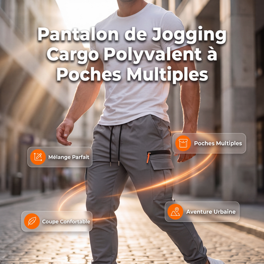 ✨ Jogger Cargo Homme – Coupe Décontractée & Multiples Poches