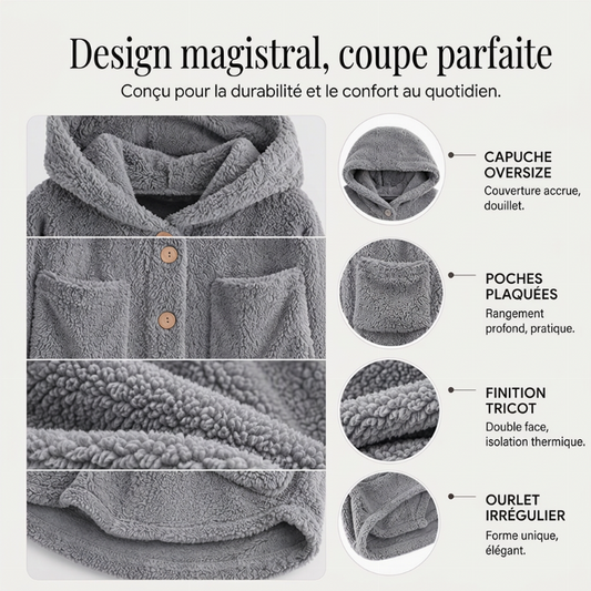 Veste d'hiver chaude à capuche pour femme