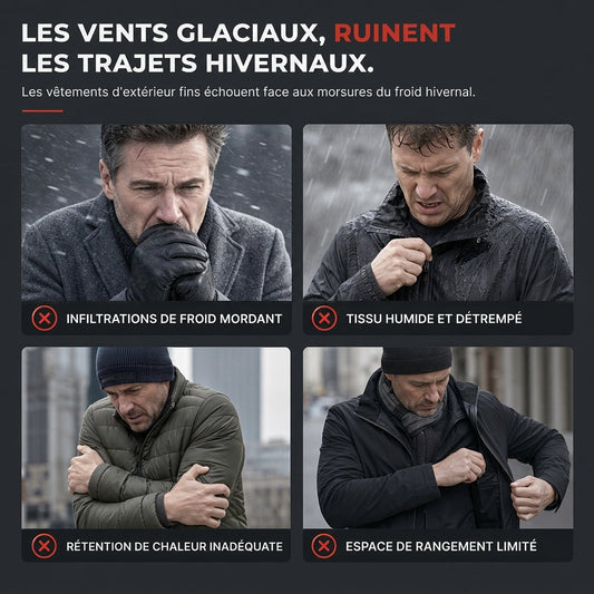 Manteau en coton matelassé mi-long d'hiver, épais et décontracté pour hommes d'âge moyen