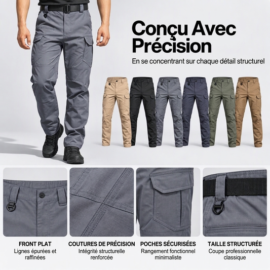 Pantalon cargo multipoche résistant pour homme