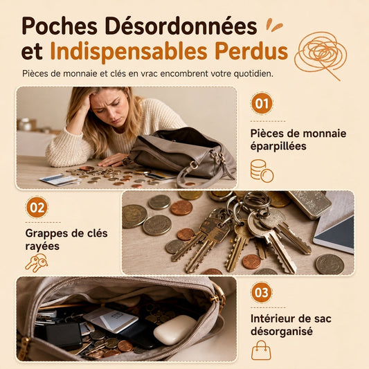 Mignon petit portemonnaie pour chats Patchwork et porte-cartes portable, petit sac créatif pour filles