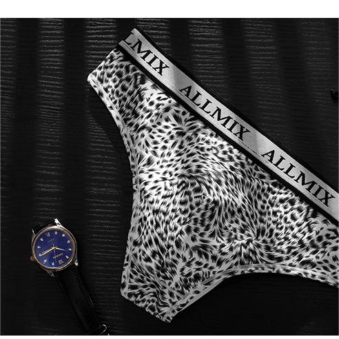 Slip taille basse imprimé léopard pour hommes
