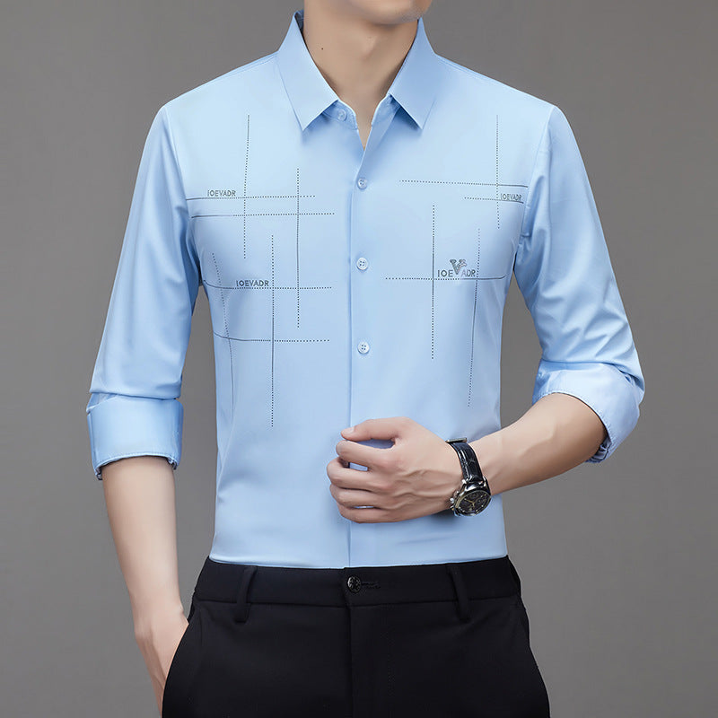 Chemise infroissable à manches longues pour hommes (49 % de réduction🔥Achetez-en 2 livraison gratuite)