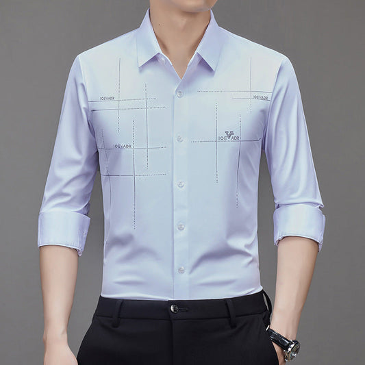 Chemise infroissable à manches longues pour hommes (49 % de réduction🔥Achetez-en 2 livraison gratuite)