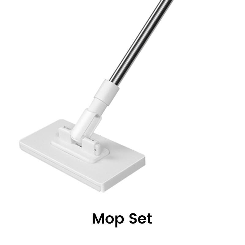 🔥 50% DE RÉDUCTION 🧹 Serpillère Réutilisable – Pince Biomimétique Auto-Serrante, Manche Télescopique 100 cm, Rotation 360° & Écologique (Multi-Surfaces) !