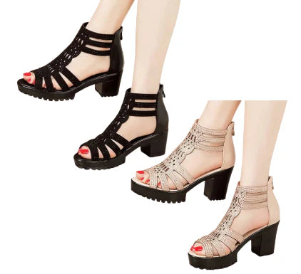 🌸50% de réduction pour une durée limitée💐Sandales antidérapantes à talons hauts pour femmes