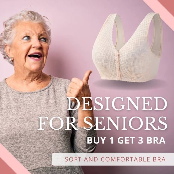 Soutien-gorge en coton à boutons sur le devant, taille plus