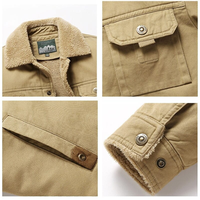 Veste thermique décontractée épaisse en polaire pour homme 【LIVRAISON GRATUITE】