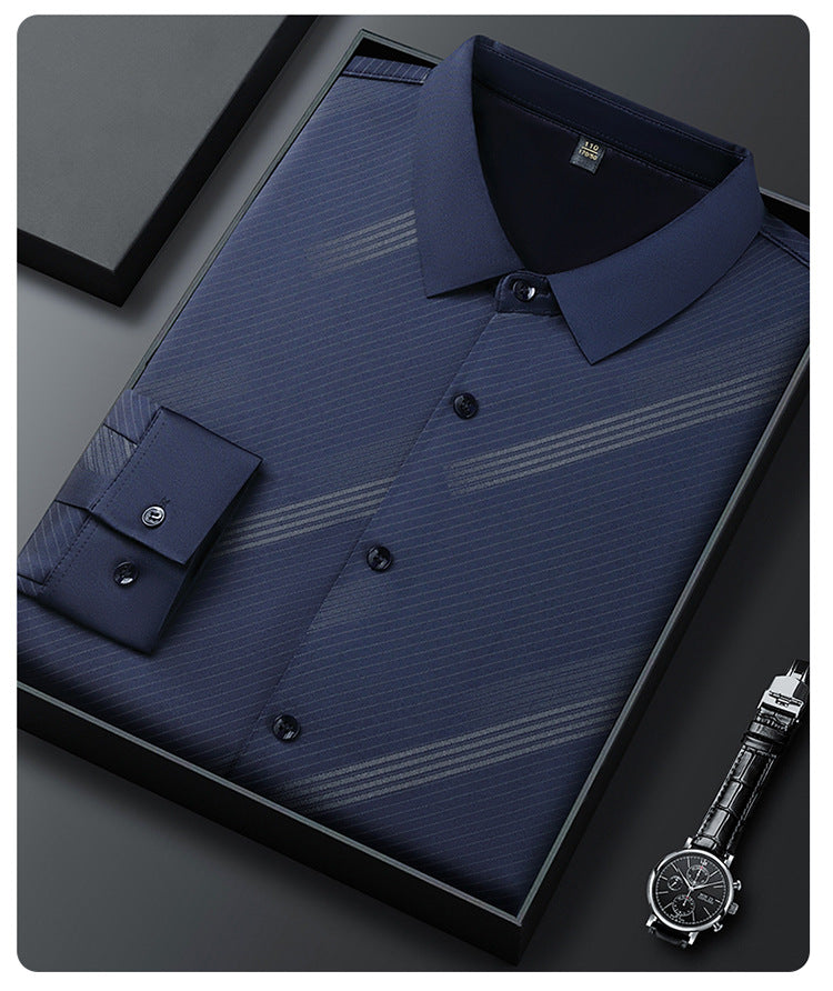Chemise rayée chaude pour homme avec coupe confortable【Achetez-en 2 et bénéficiez de la livraison gratuite】